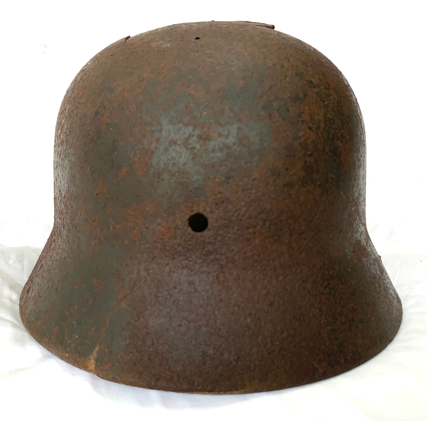 WW2 German M40 SS Battle Damaged Helmet from the Nava Front