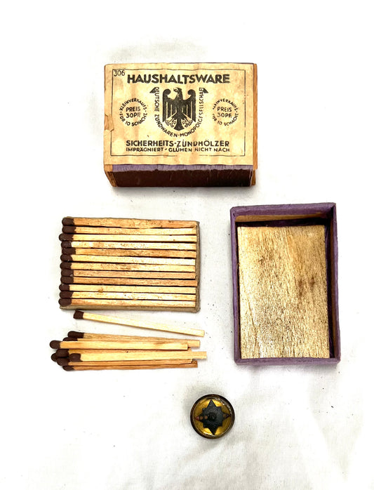 WW2 SOE Box of Matches with hidden Escape Compass.