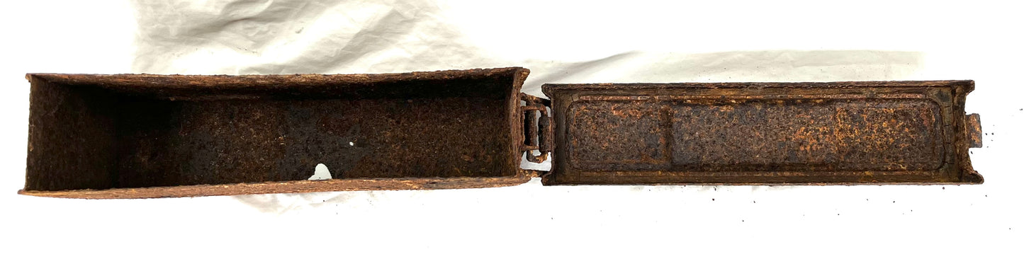 WW2 German MG34/42 ammo tin recovered from the Battle of Walcheren 1944. (1)
