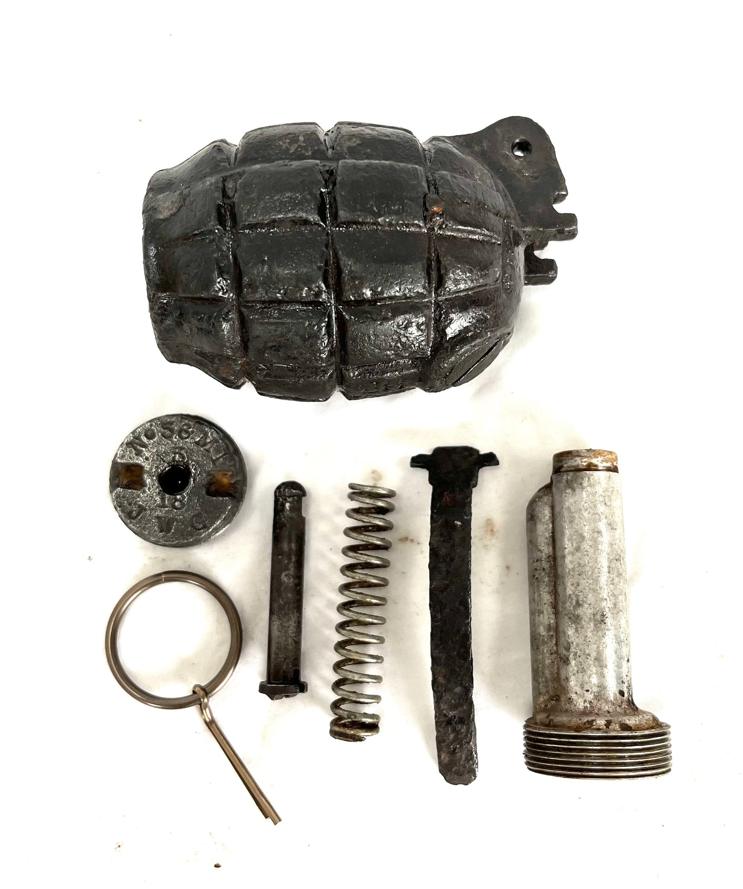 WW1 British Mills 36 Hand Grenade dated 1918 - inert.