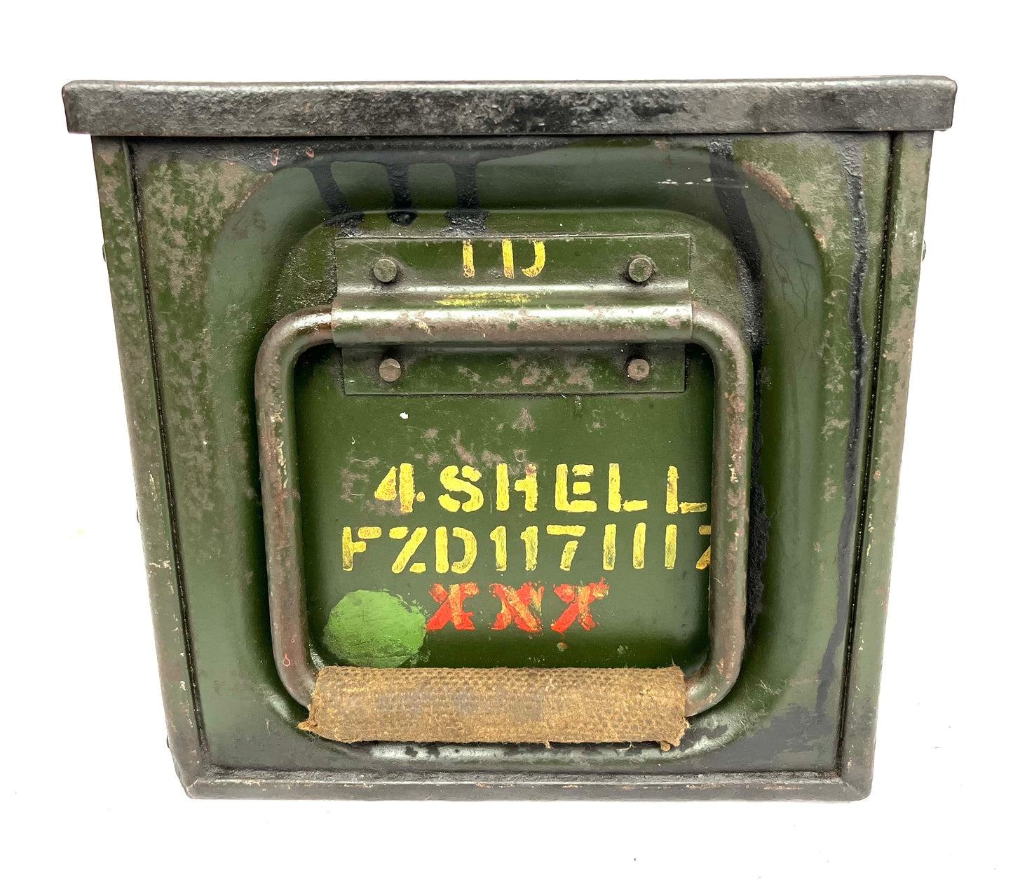 WW2 British 25 Pounder Shell Transit Box - Dated 1937 - from Dunkirk - Complete With Internal Racks.