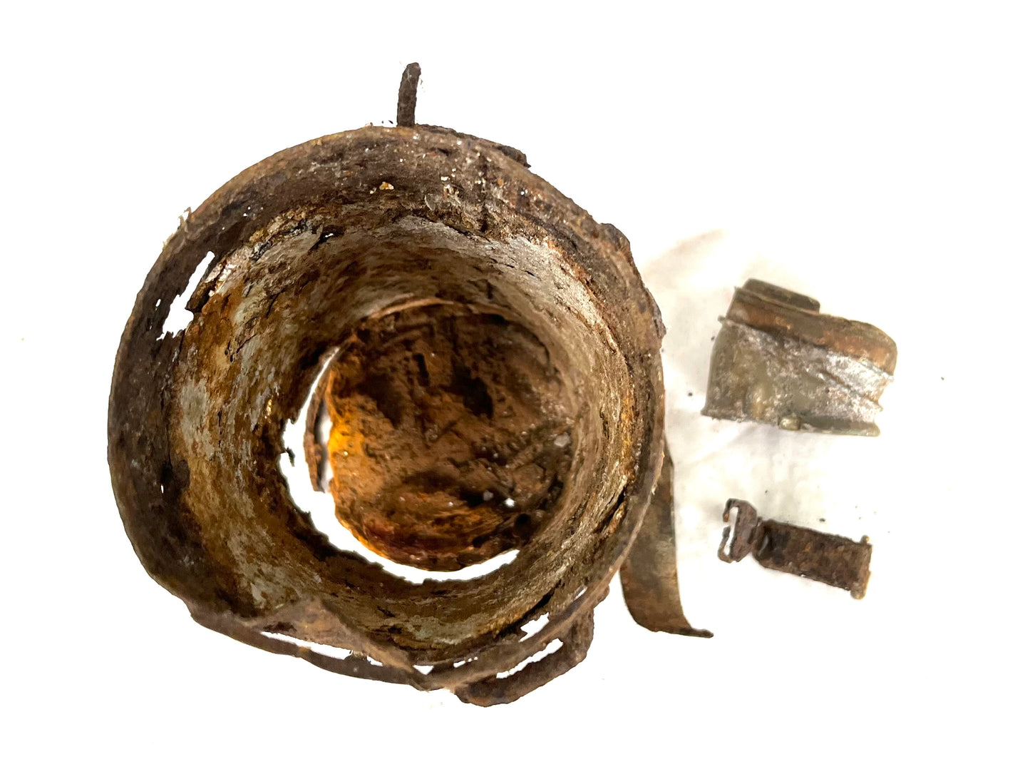 WW2 German Gas Mask Tin recovered from the Battle of Walcheren 1944. (4)