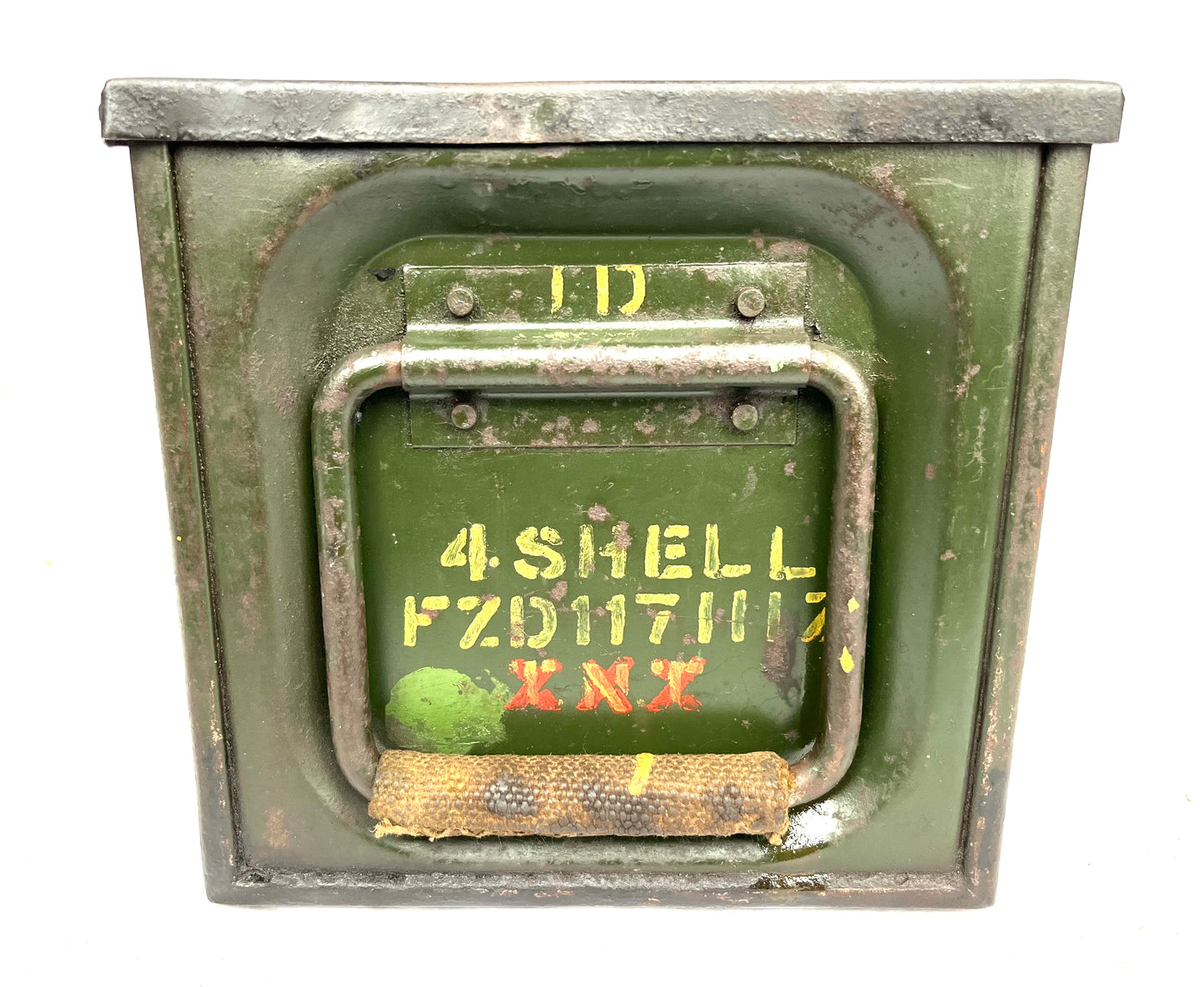 WW2 British 25 Pounder Shell Transit Box - Dated 1937 - from Dunkirk - Complete With Internal Racks.