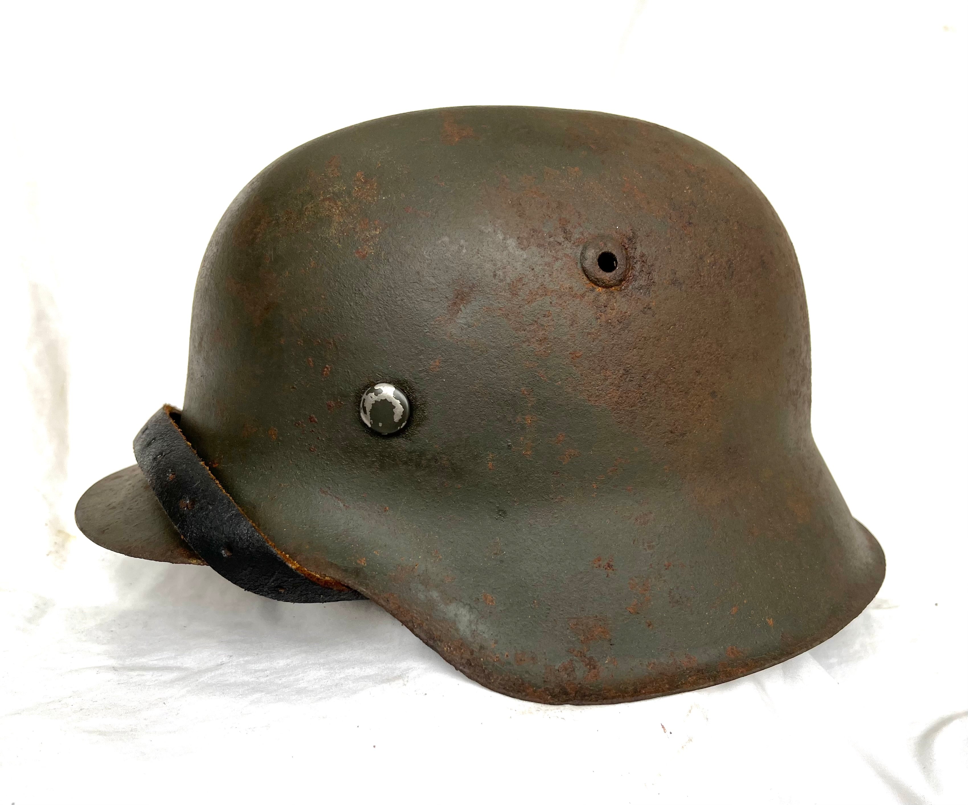 WW2 German M42 Helmet found Norway – Vigo Militaria and Collectables