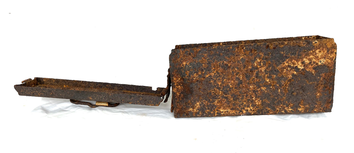 WW2 German MG34/42 ammo tin recovered from the Battle of Walcheren 1944. (1)