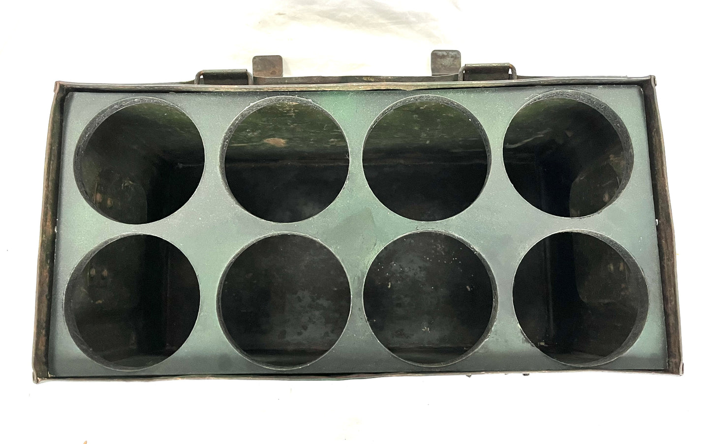 WW2 British 25 Pounder Shell Case Transit Box - Dated 1937 - from Dunkirk - Complete With Internal Racks.