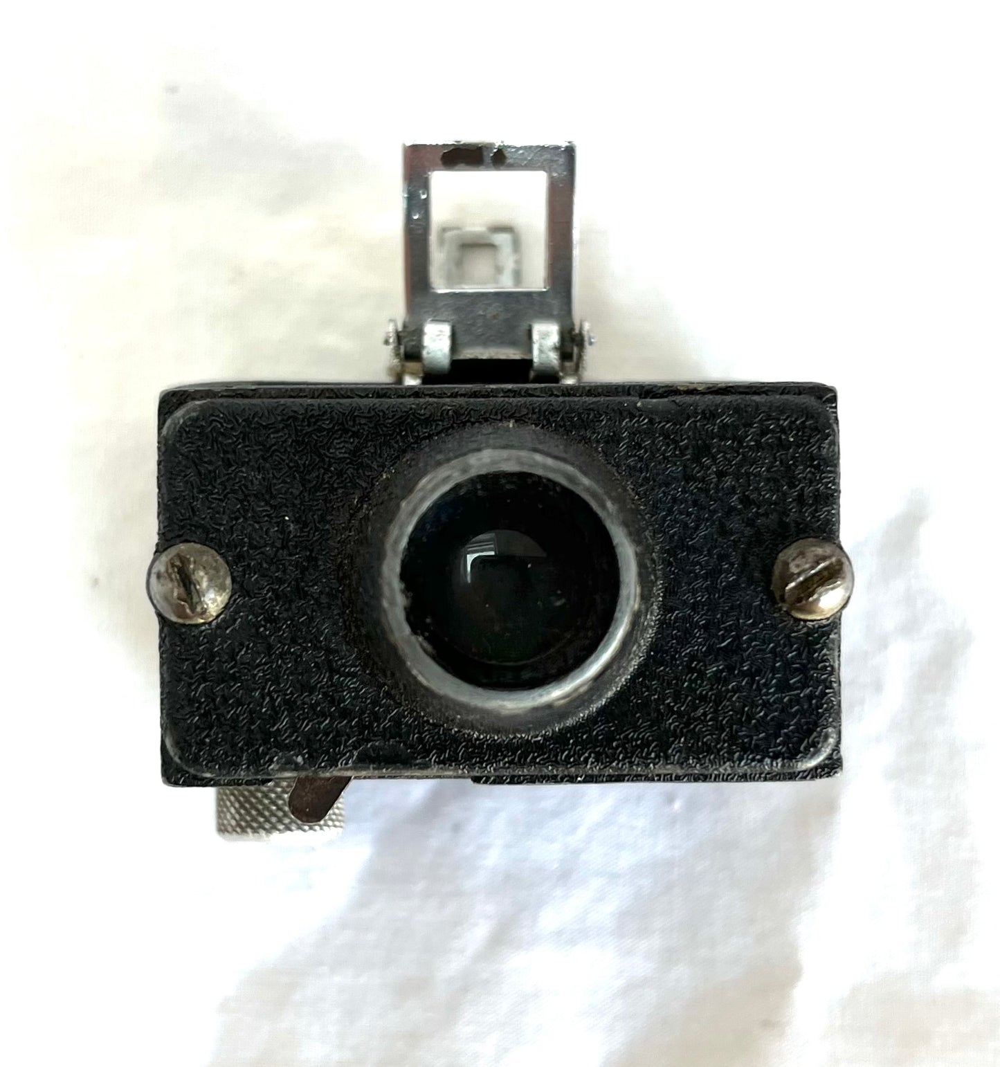 WW2 SOE Merlin Spy Camera with Film and Pigeon Leg Film Container hidden in Tin of Clotted Cream