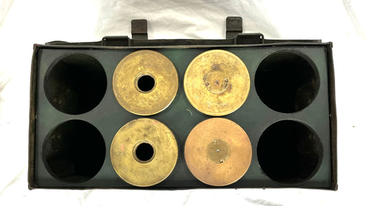 WW2 British 25 Pounder Shell Case Transit Box - Dated 1937 - from Dunkirk - Complete With Internal Racks.