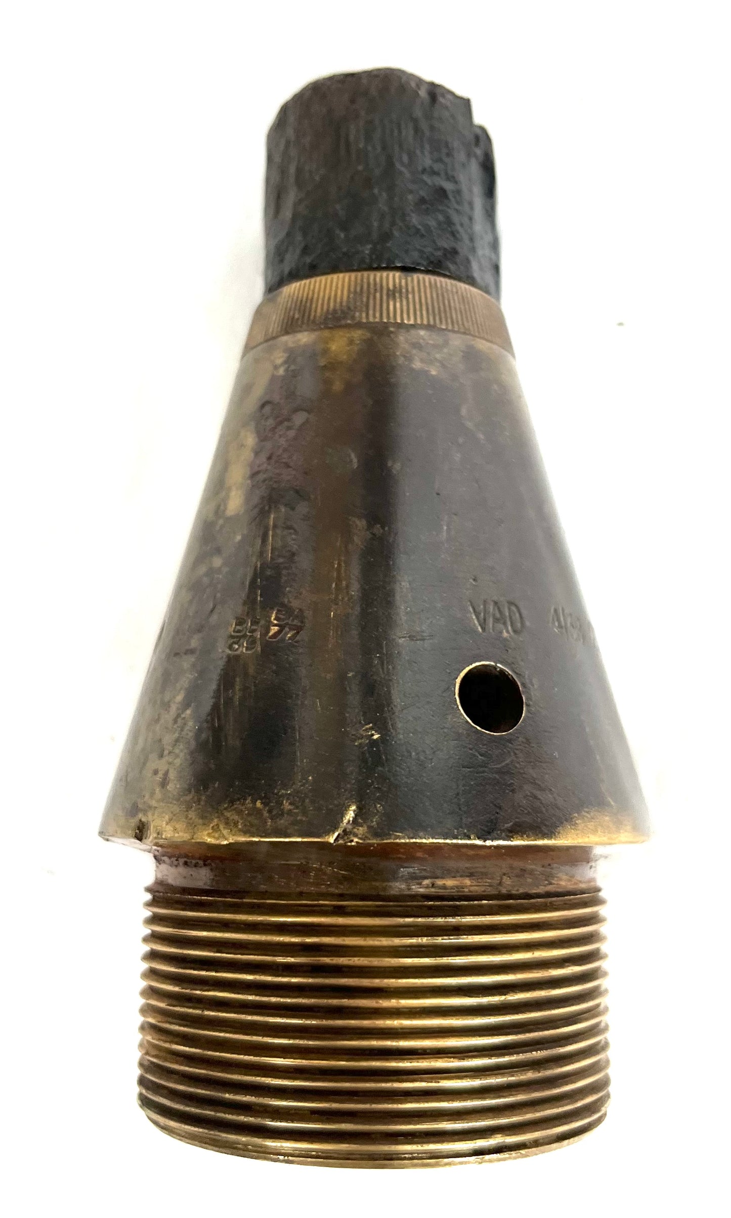 WW2 British 25 Pounder Shell with Fuse and shell case dated 1942 - Inert (1)