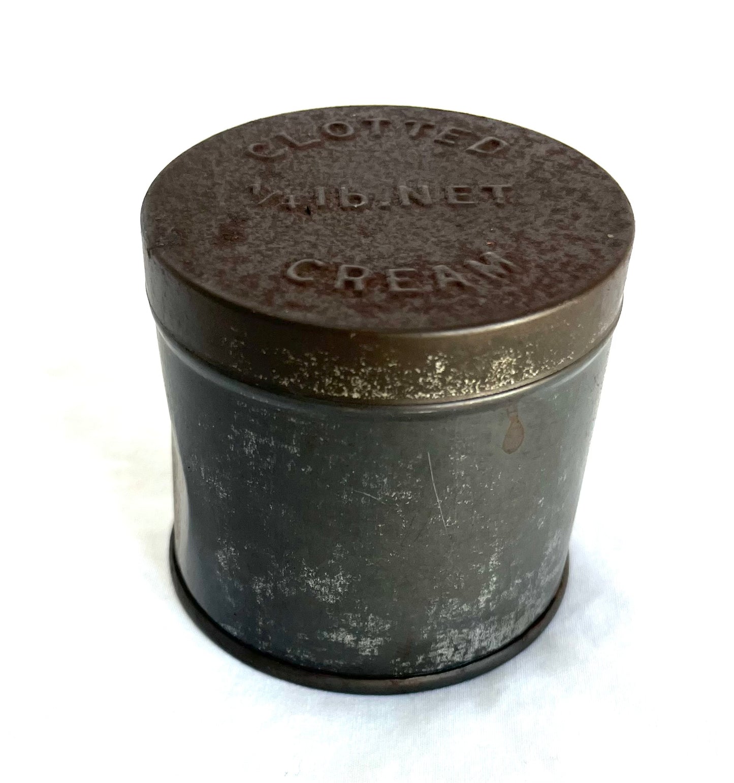 WW2 SOE Merlin Spy Camera with Film and Pigeon Leg Film Container hidden in Tin of Clotted Cream