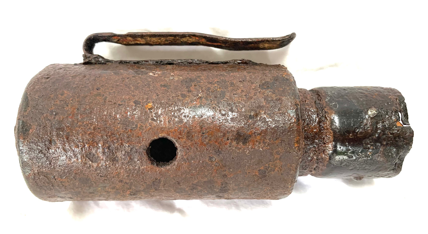 WW1 German Practice Stick Grenade Head in original paint