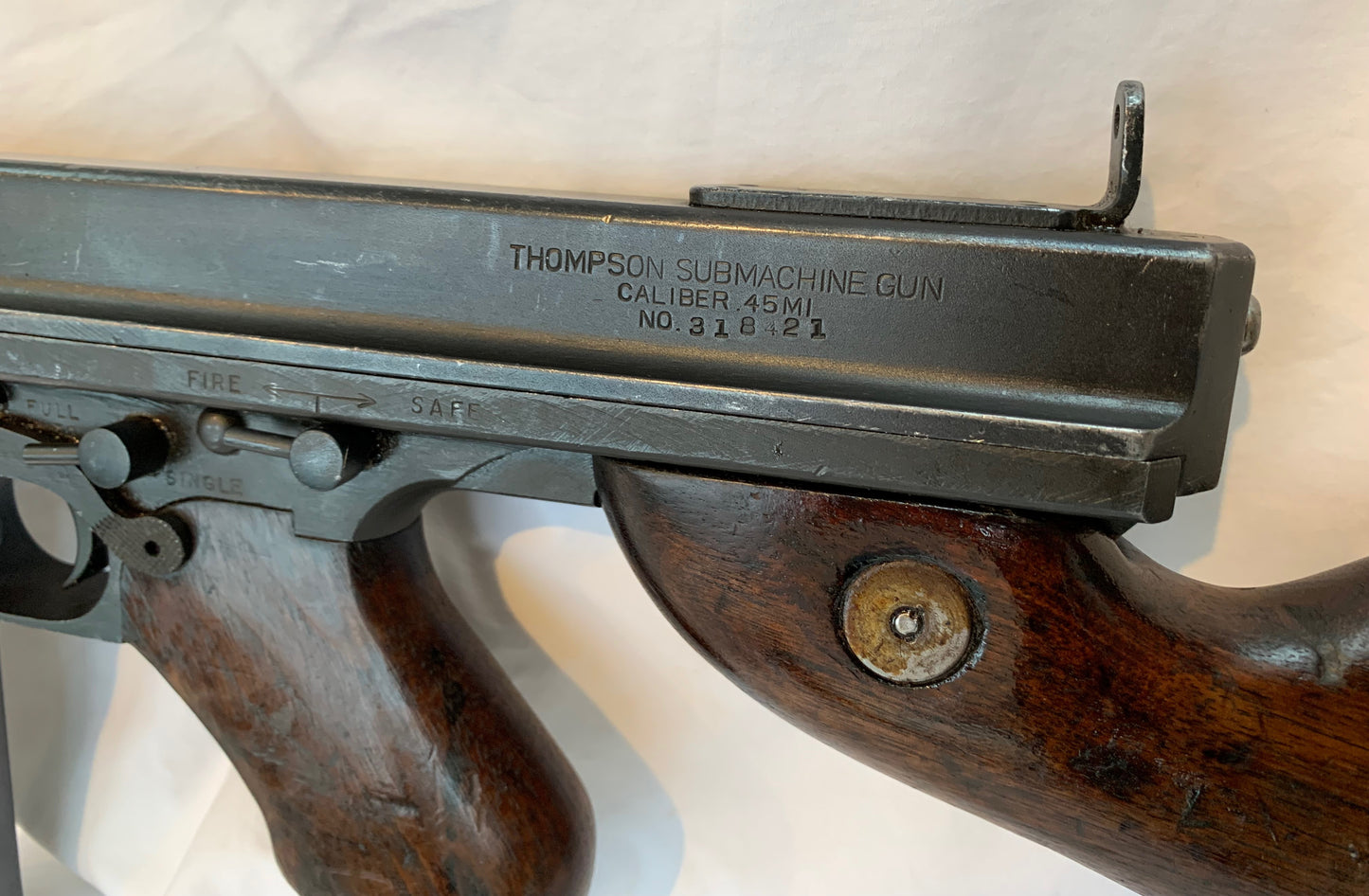 Deactivated WW2 Thompson Sub Machine Gun M1A1 - The 'Tommy' Gun.