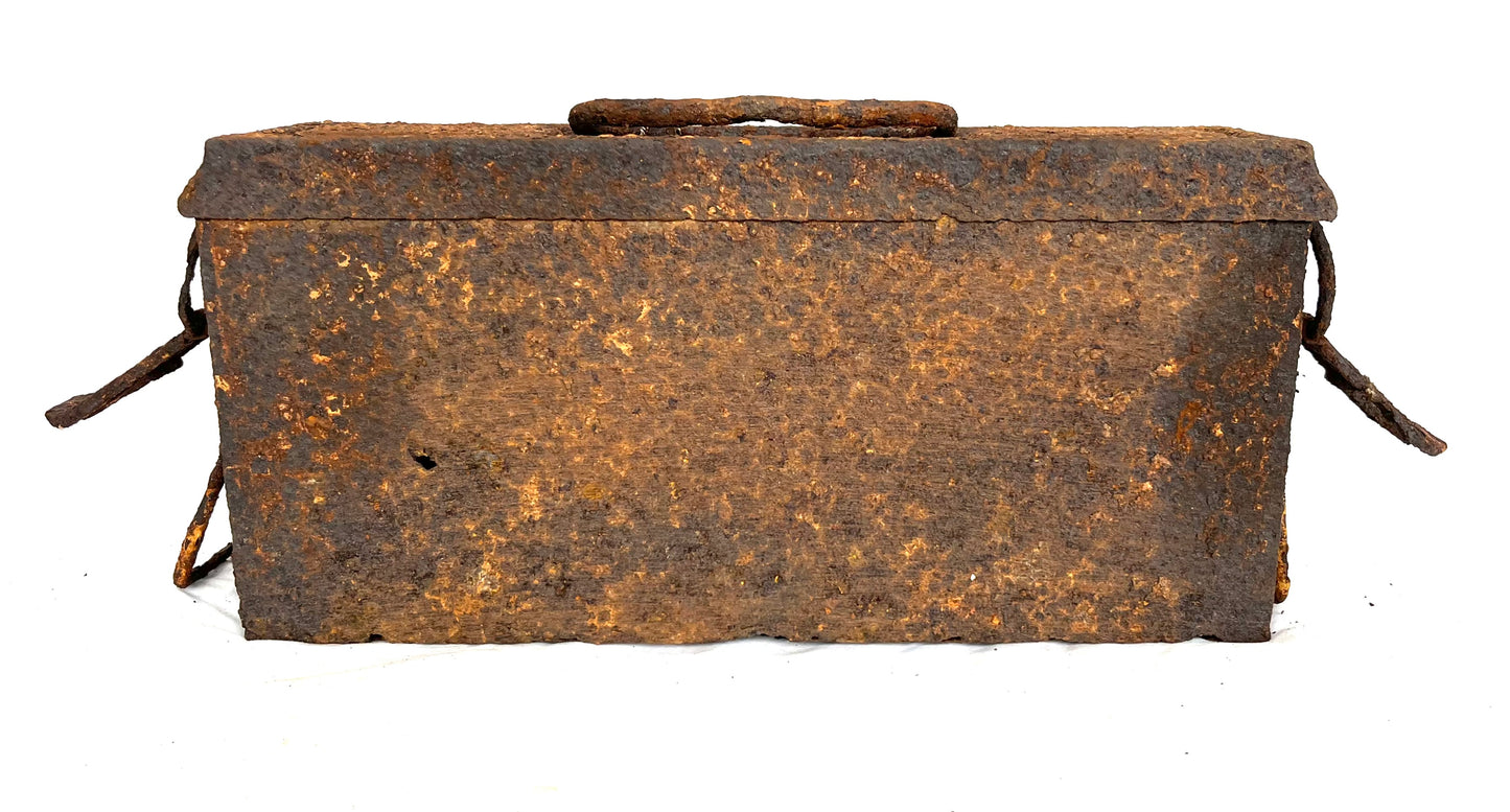 WW2 German MG34/42 ammo tin recovered from the Battle of Walcheren 1944. (3)