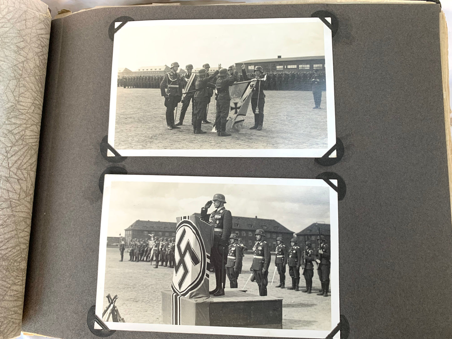 WW2 German Kreigsmarine and Luftwaffe Photo Album including Messina and Palermo. Over 170 original photos.