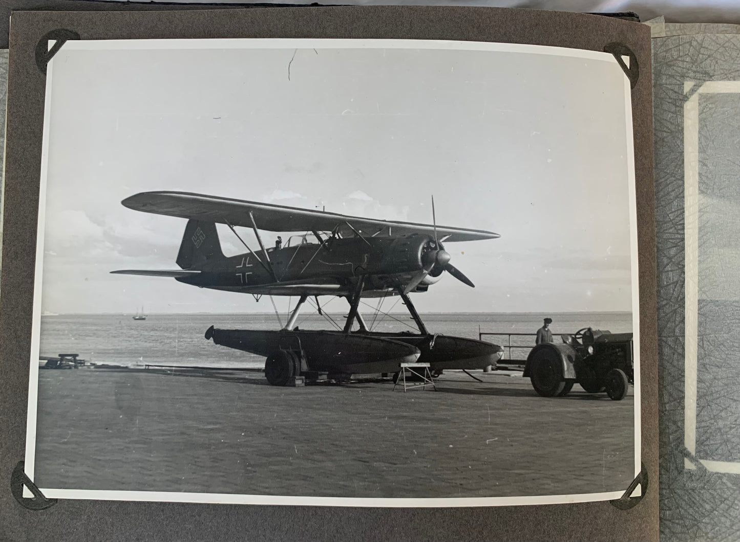 WW2 German Kreigsmarine and Luftwaffe Photo Album including Messina and Palermo. Over 170 original photos.
