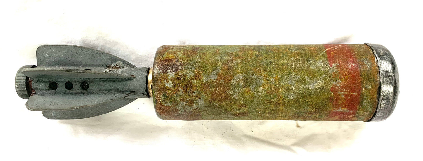 WW2 British 2 Inch Smoke Mortar with Paint dated 1944 - inert