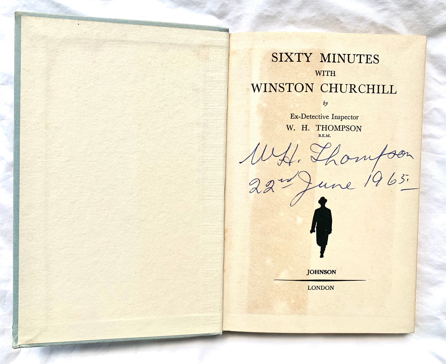 Sixty Minutes with Winston Churchill original autograph.