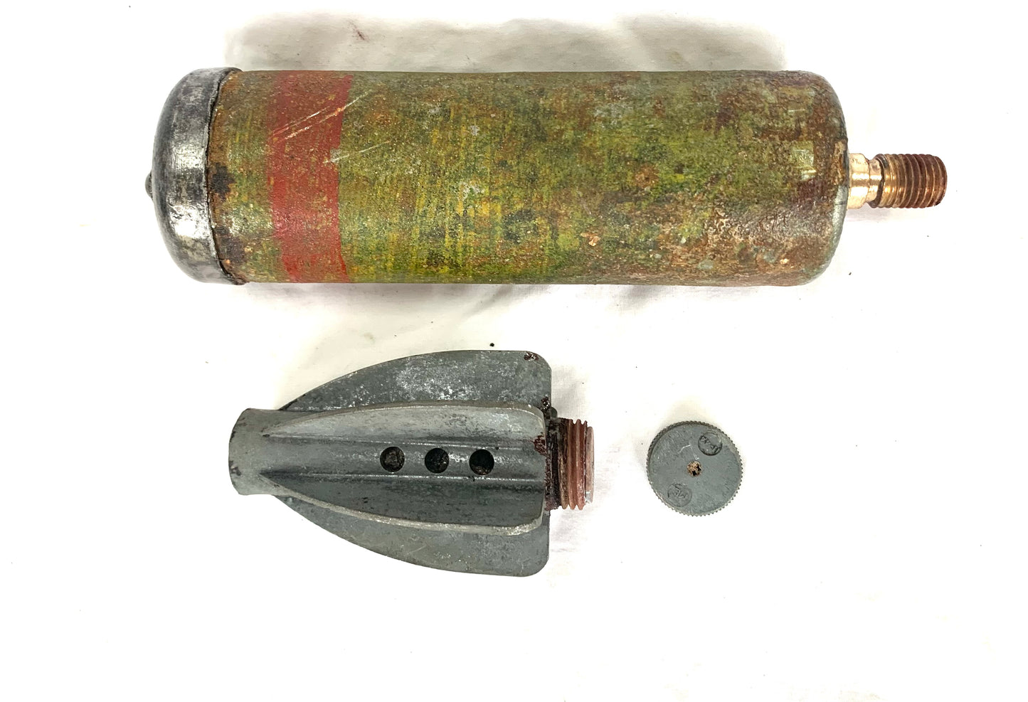 WW2 British 2 Inch Smoke Mortar with Paint dated 1944 - inert