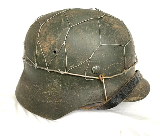 WW2 German M40 Helmet with Chicken wire