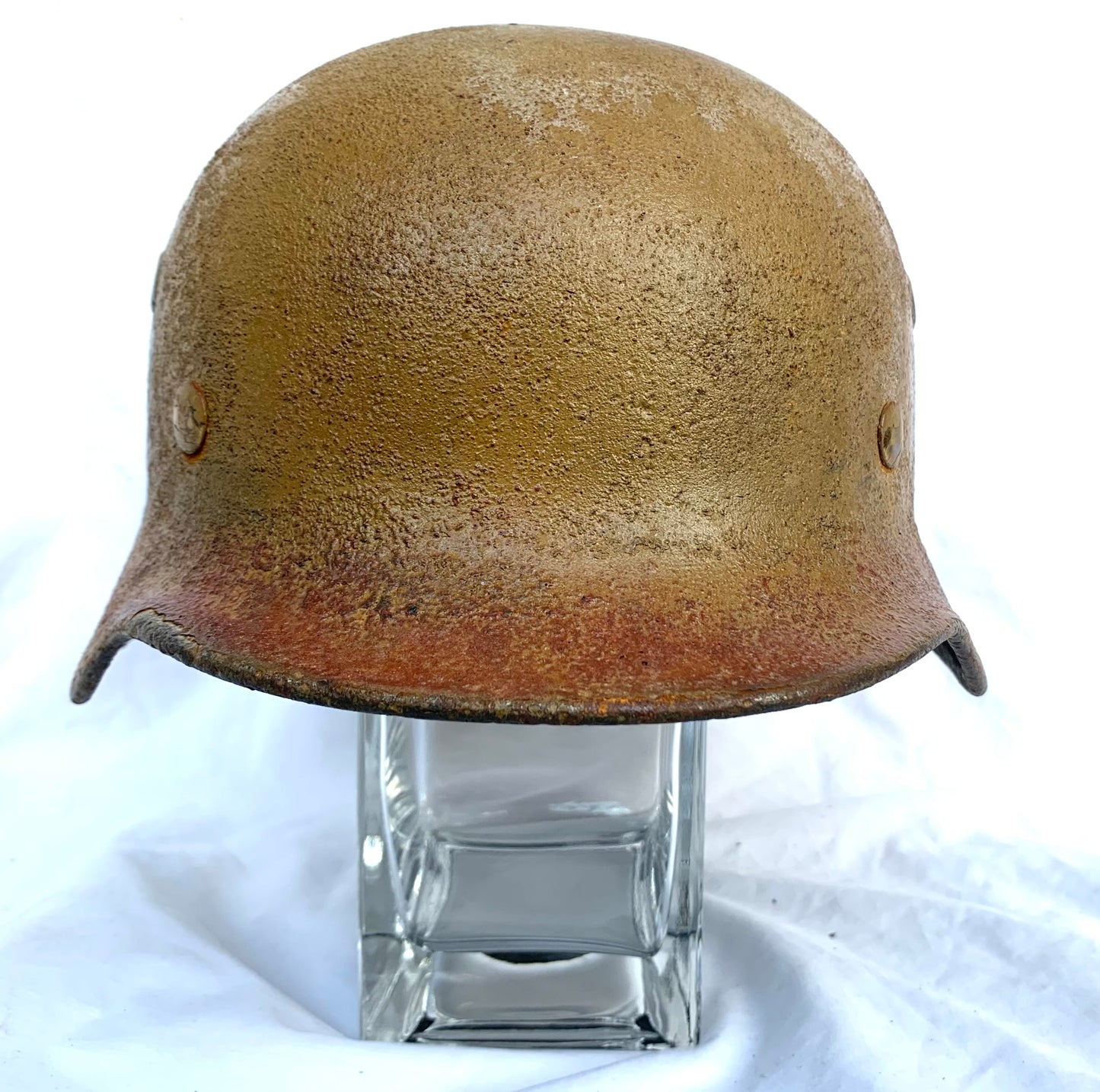 WW2 German M40 Double Decal Afrika Corp Helmet (Renovated shell)