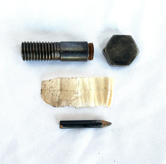 WW2 SOE/Resistance Bolt with concealed pencil and message paper.