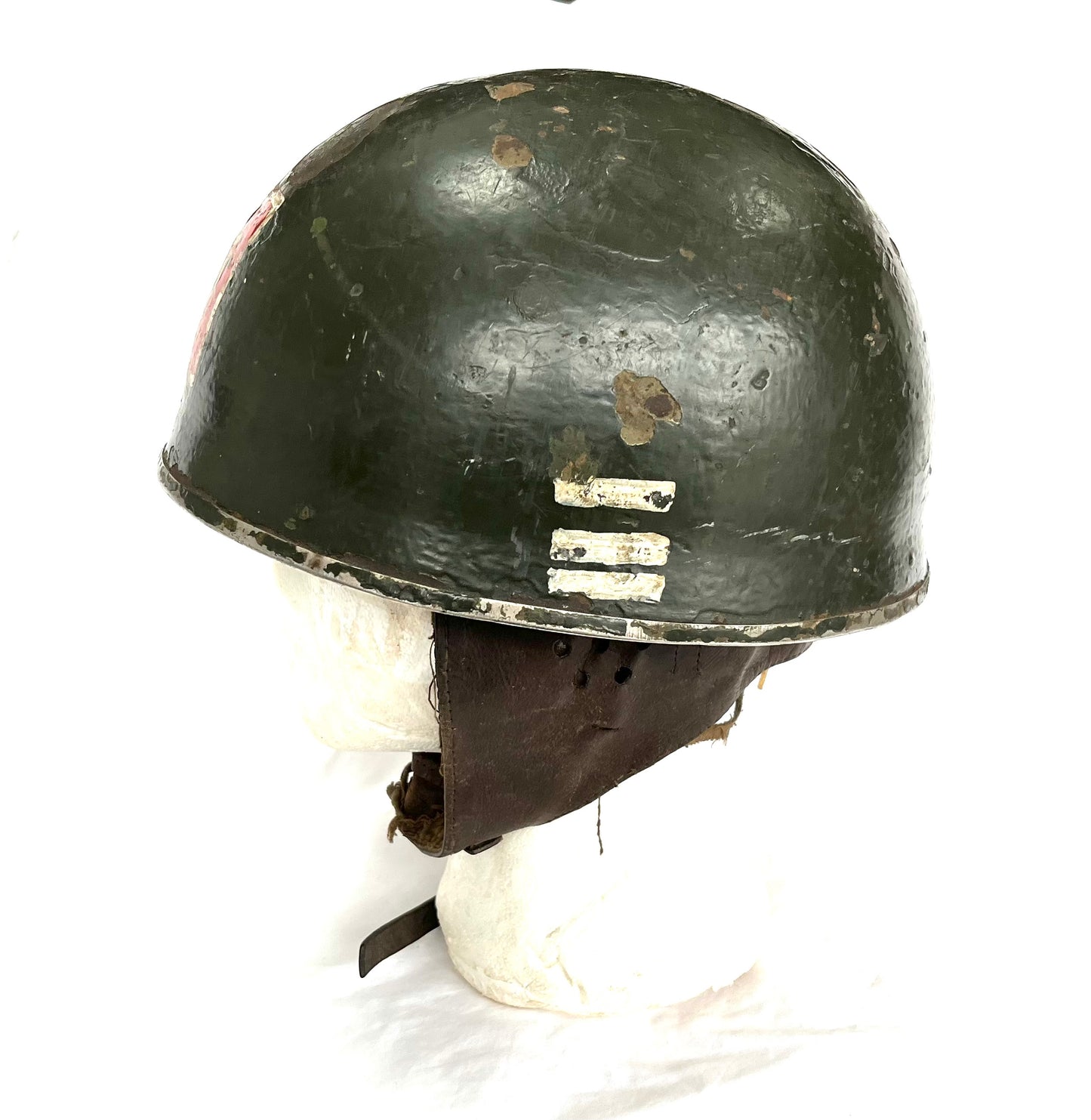 Rare WW2 Belgian Paratrooper Helmet named to ‘Rosette’ with Liner and Chinstrap.