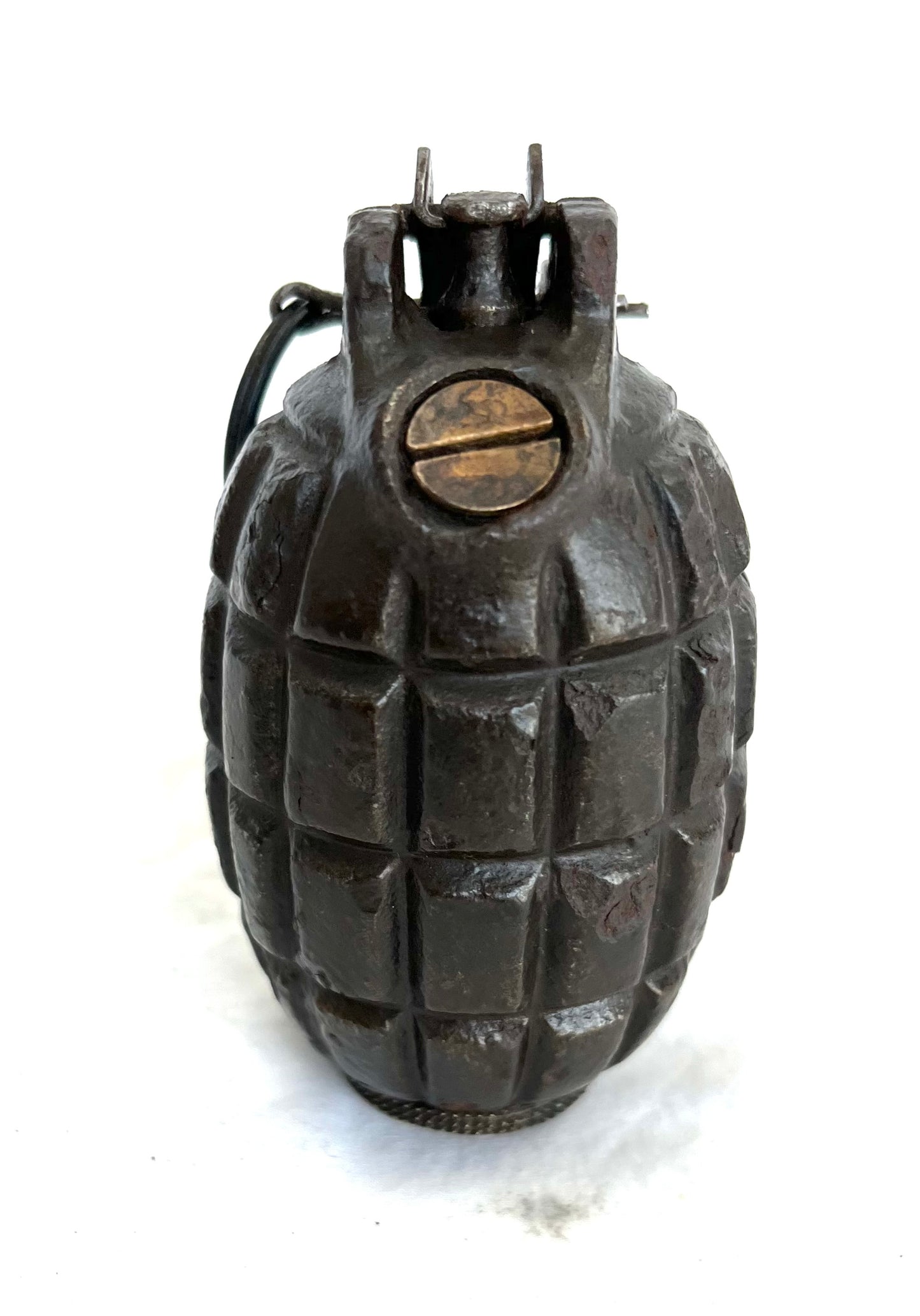 WW1 1916 Mills Bomb No. 5 Mk1 Hand Grenade inert. Super original condition.