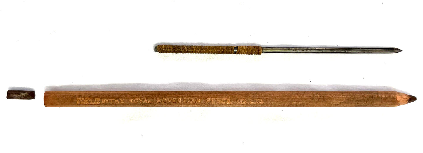 WW2 SOE Pencil with concealed dagger.