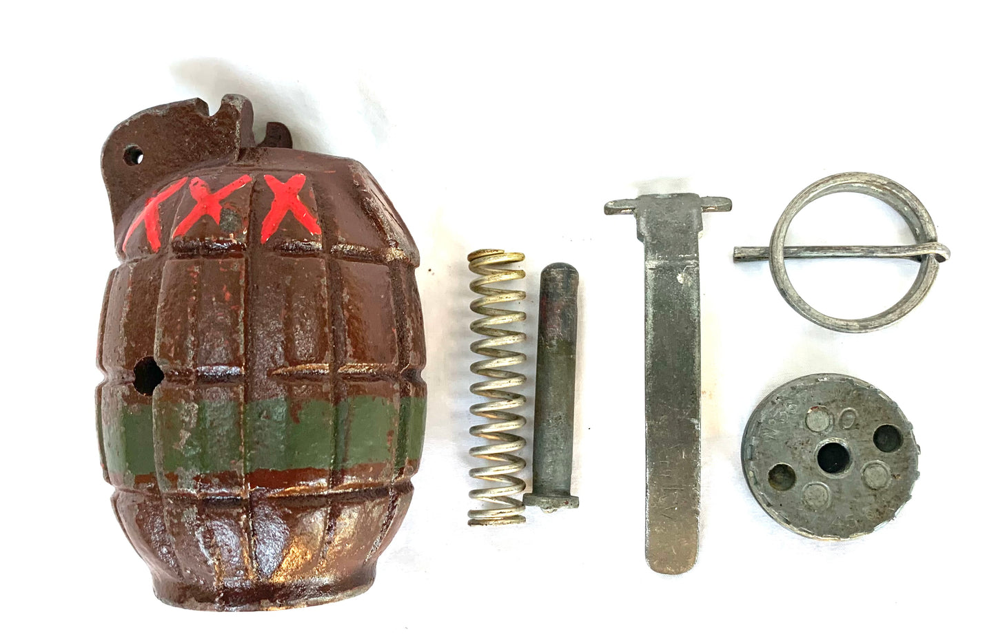 WW2 Mills Training Hand Grenade inert. Fabulous original condition.