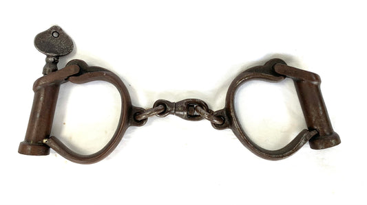 WW2 British Handcuffs dated 1945 with Key.