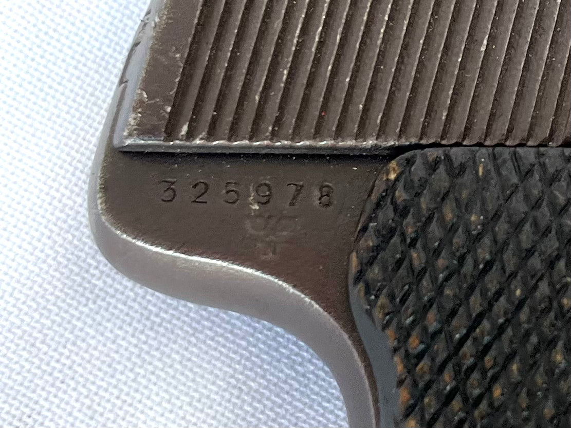 Deactivated WW2 Nazi Sauer 7.65 pistol. With Nazi eagle stamps.