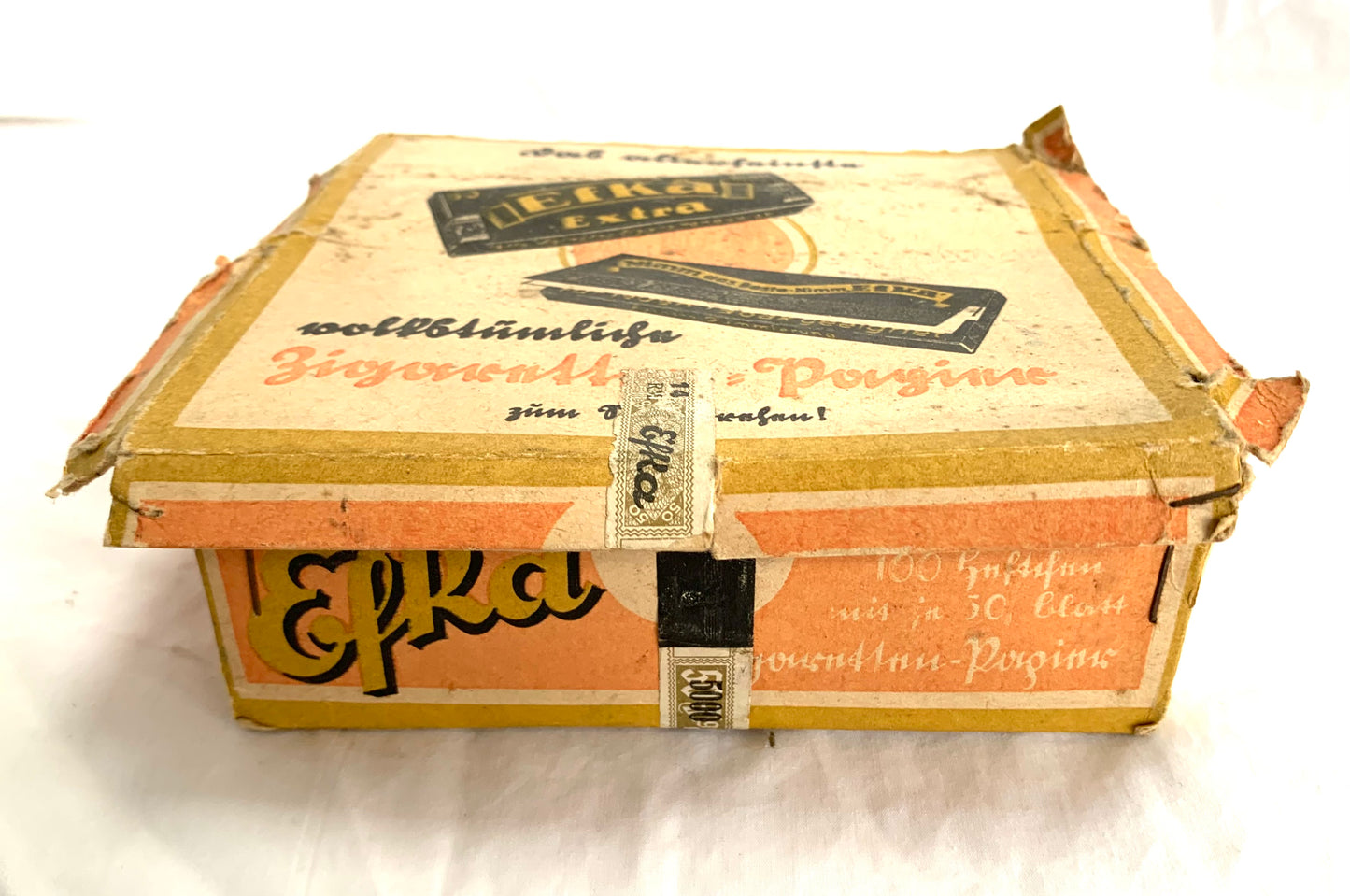 WW2 German Efka Cigarette Paper Box and 1 Packet of Papers - marked ‘Only for Wehrmacht’