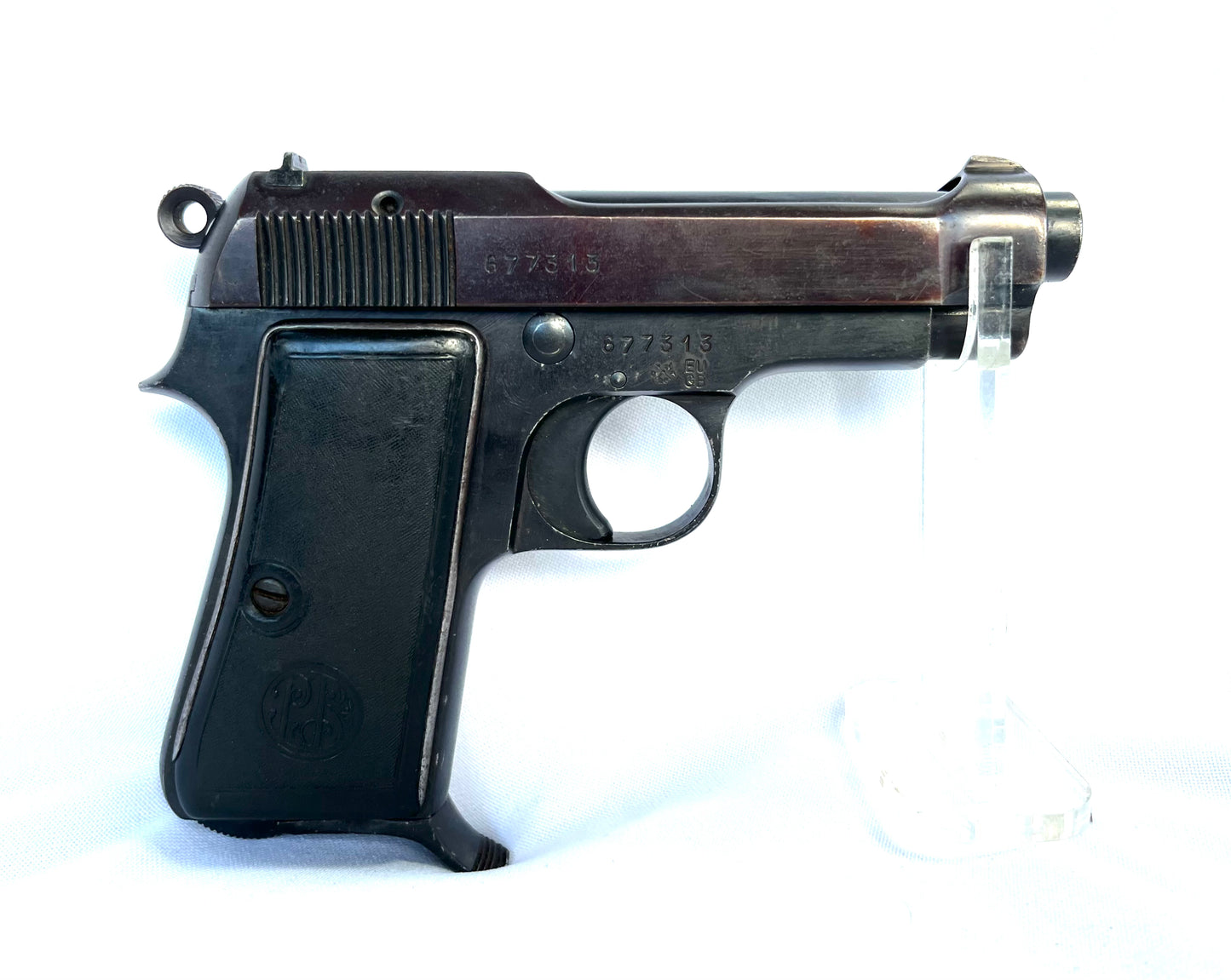 Deactivated Beretta M1934 with matching serial numbers dated 1940.