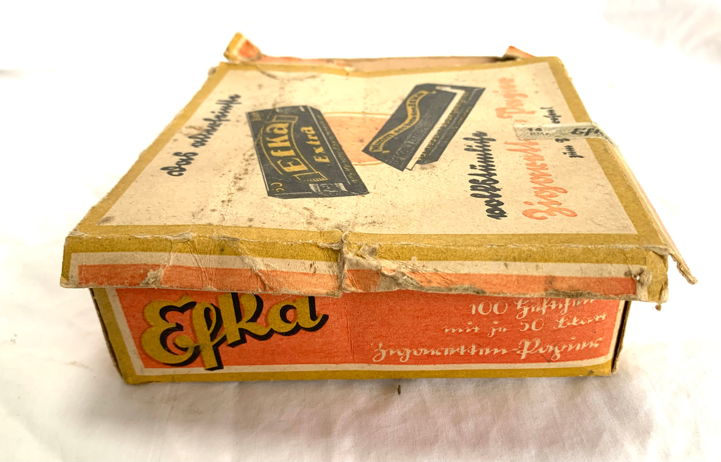 WW2 German Efka Cigarette Paper Box and 1 Packet of Papers - marked ‘Only for Wehrmacht’