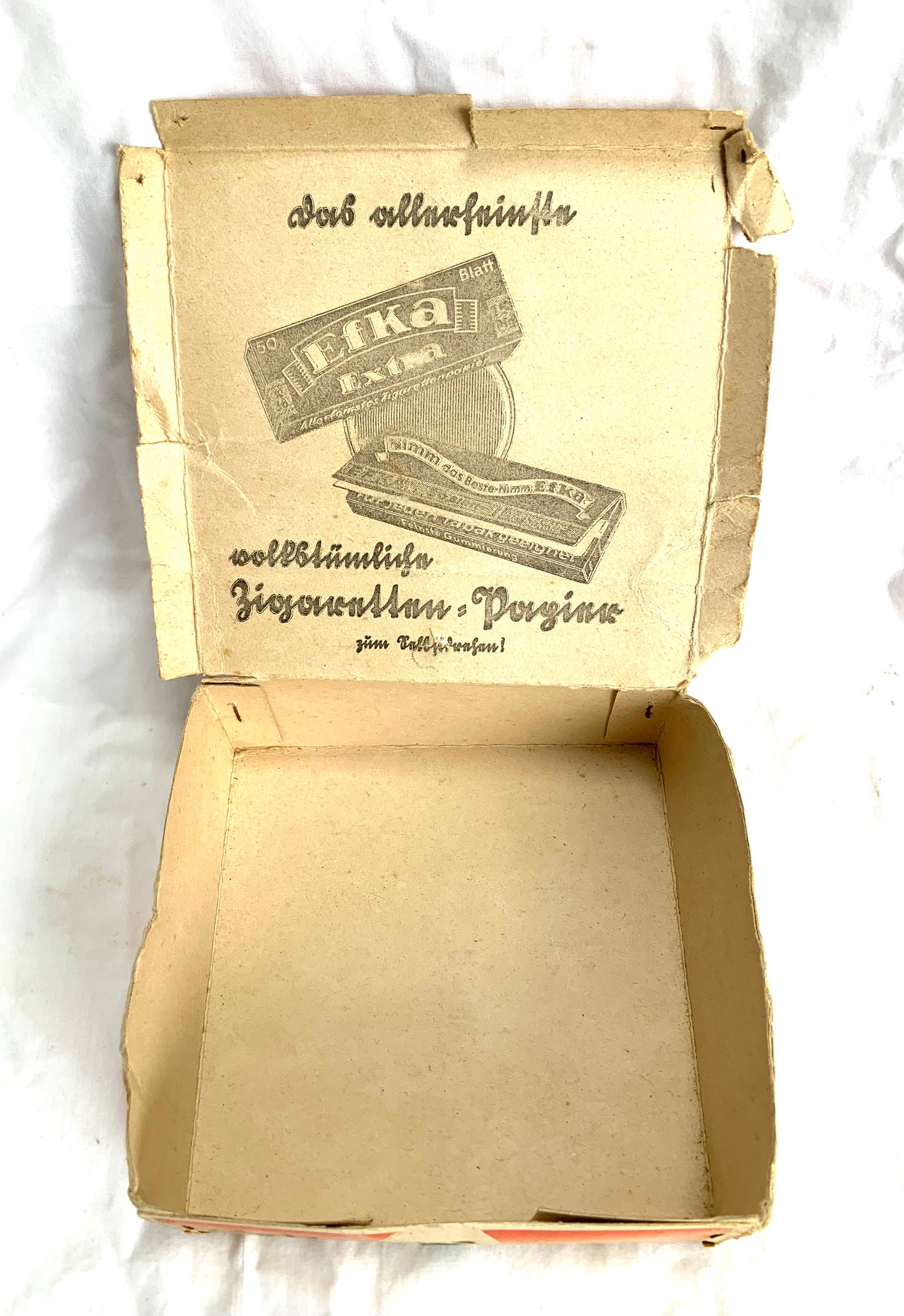 WW2 German Efka Cigarette Paper Box and 1 Packet of Papers - marked ‘Only for Wehrmacht’