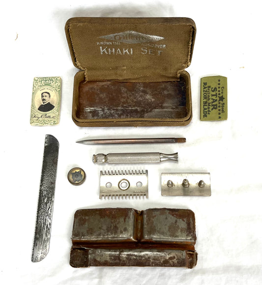 Fabulous SOE / Escape and Evasion Gillette Shaving Kit with hidden Dagger, Compass and Hacksaw Blade