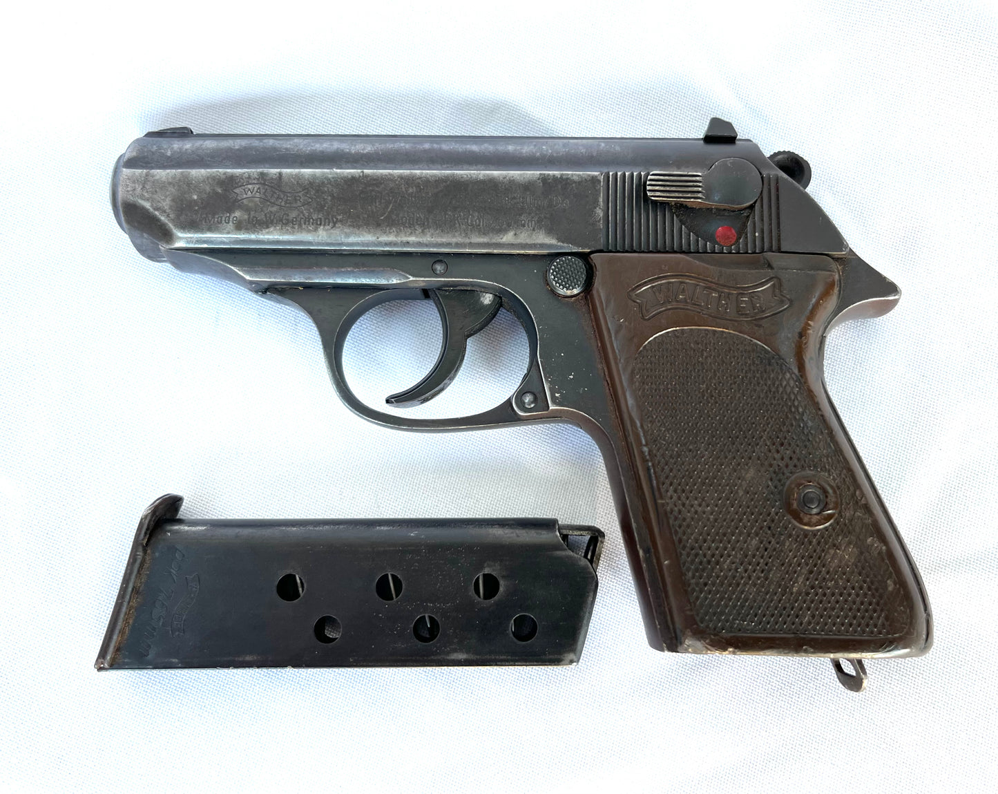 Deactivated Weimar PPK pistol. Matching Serial numbers