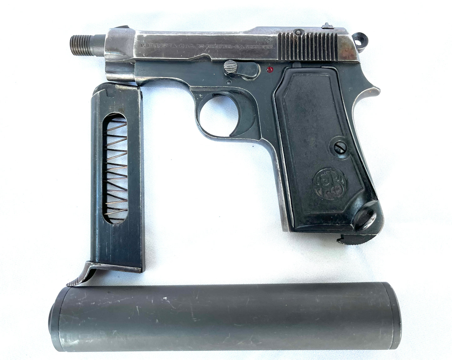 Deactivated Silenced Beretta M1934 with removable silencer.