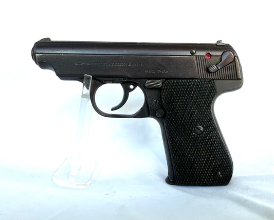 Deactivated WW2 Nazi Sauer 7.65 pistol. With Nazi eagle stamps.