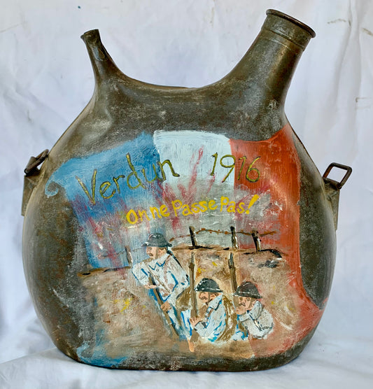 WW1 French Water Bottle Art