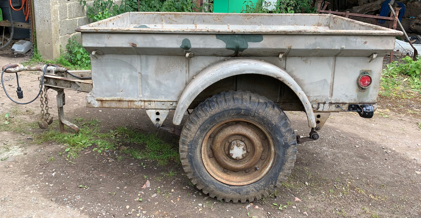 WW2 1943 Willys Trailer owned by same family since 1947.