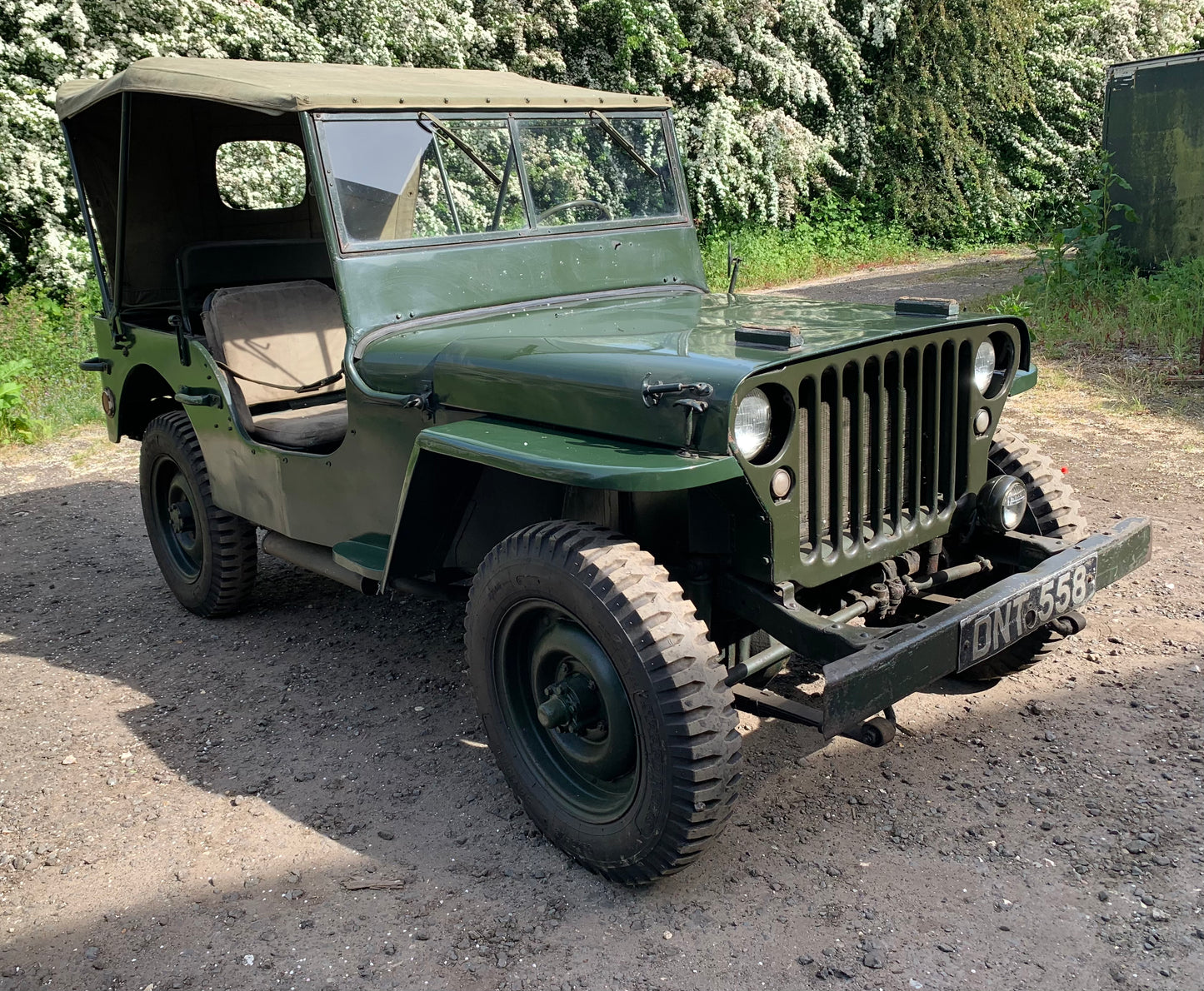 WW2 British 1943 Willys Jeep in unrestored original condition owned by the same family since 1947