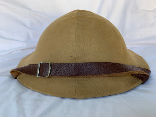 WW1 British Tommy Helmet with Cover, Liner and Chinstrap