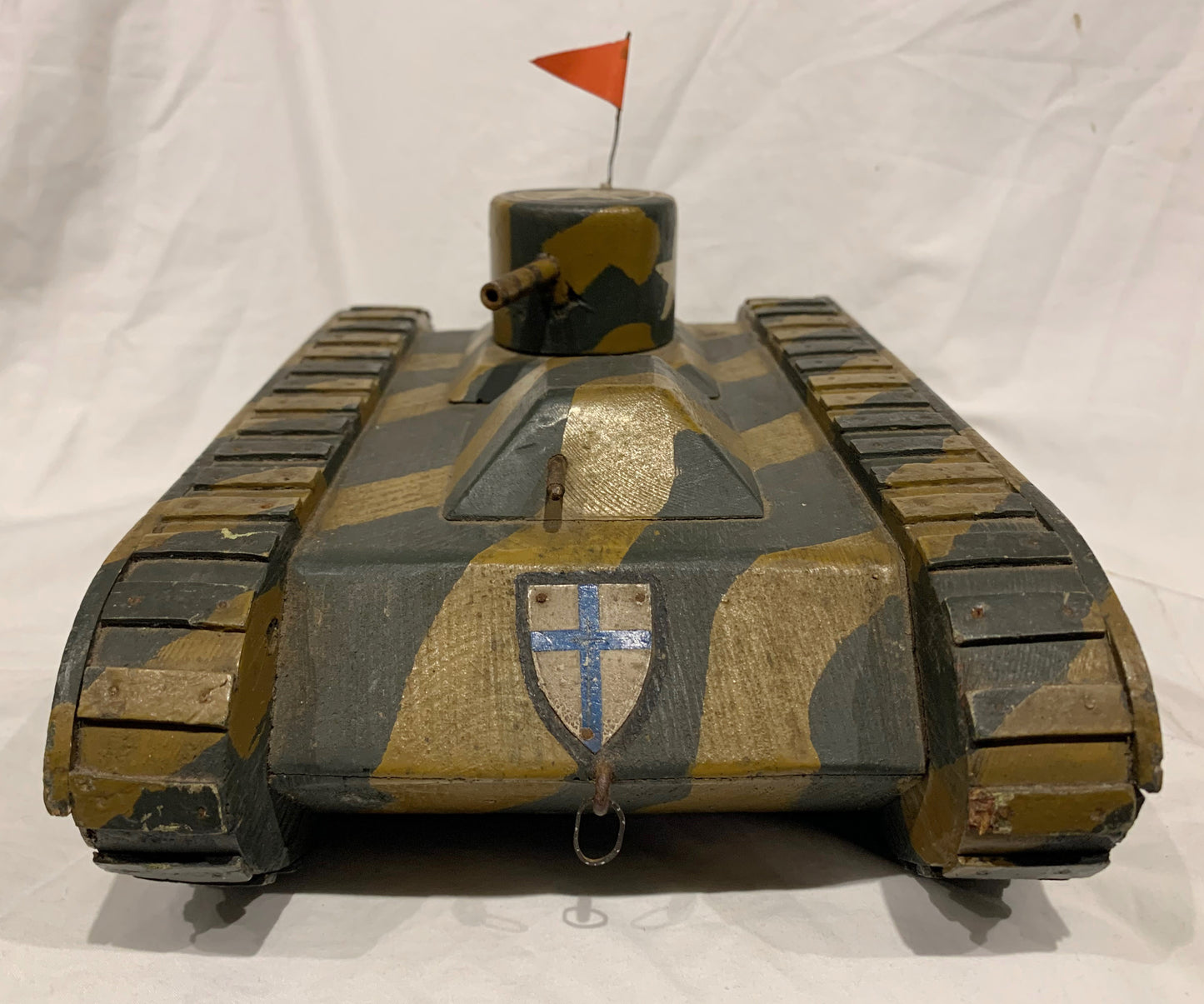 WW1 Childs Hand Made Wooden American Tank