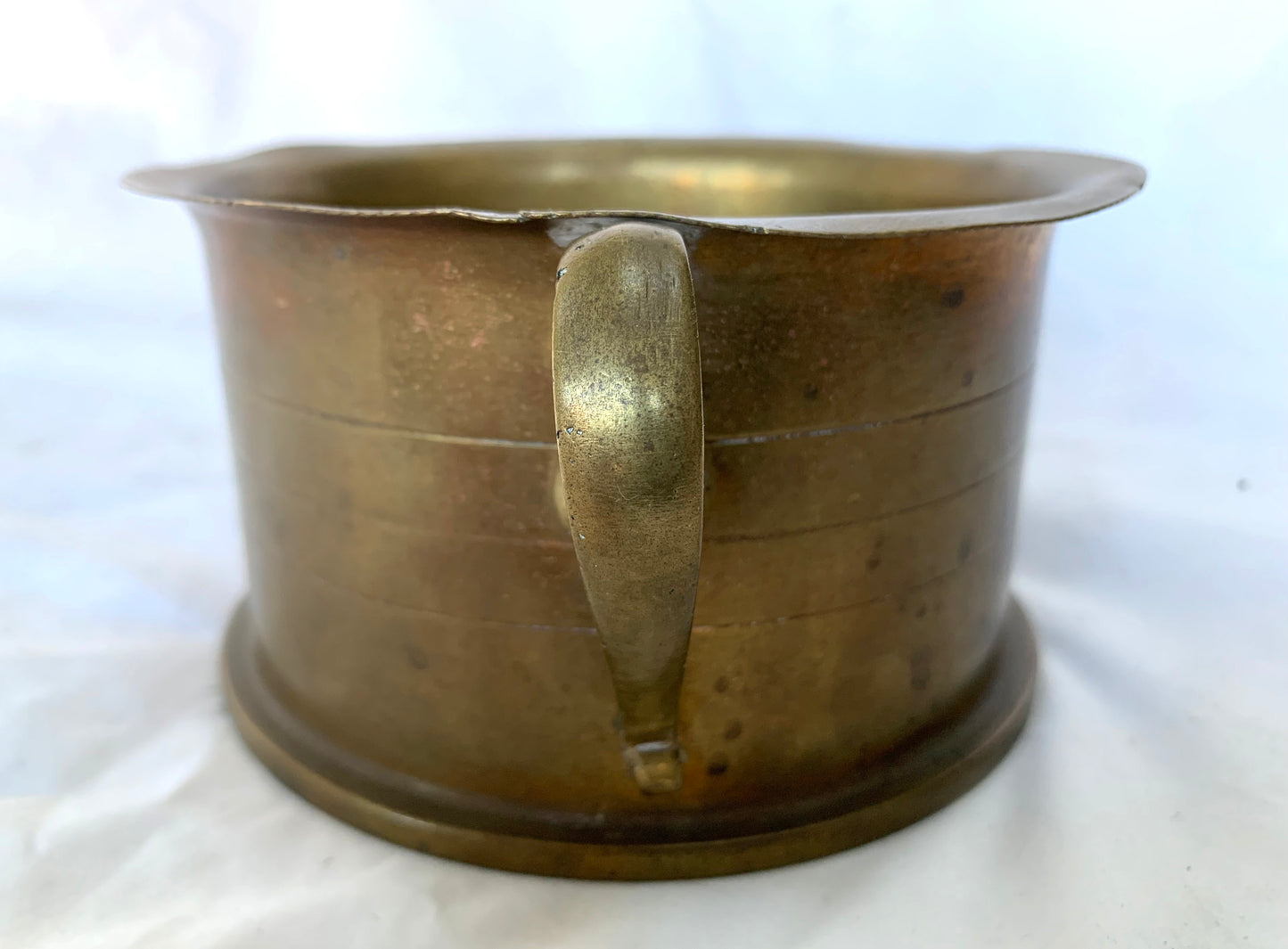 WW1 Trench Art Candle Holder made from a British 4.5 inch Shell Case. Dated 1916.