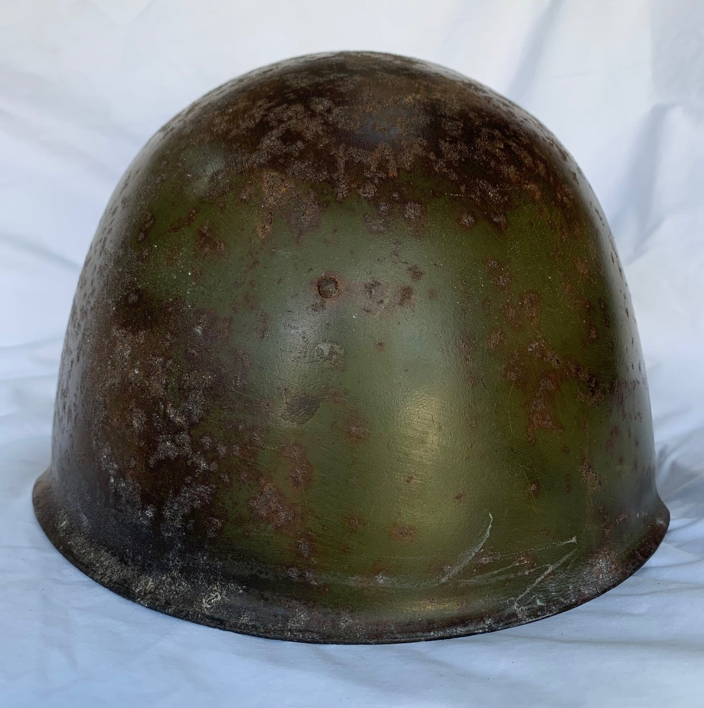 WW2 Russian SSh-39 Helmet with Liner and Chinstrap.