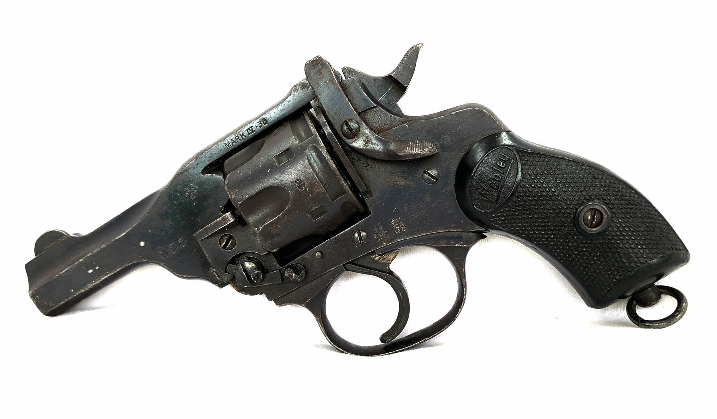 Deactivated Webley MkIV .38 Revolver matching serial numbers