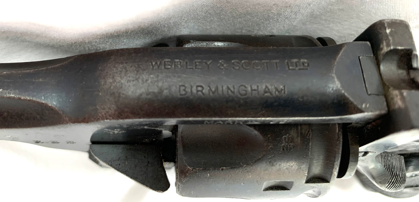 Deactivated Webley MkIV .38 Revolver matching serial numbers